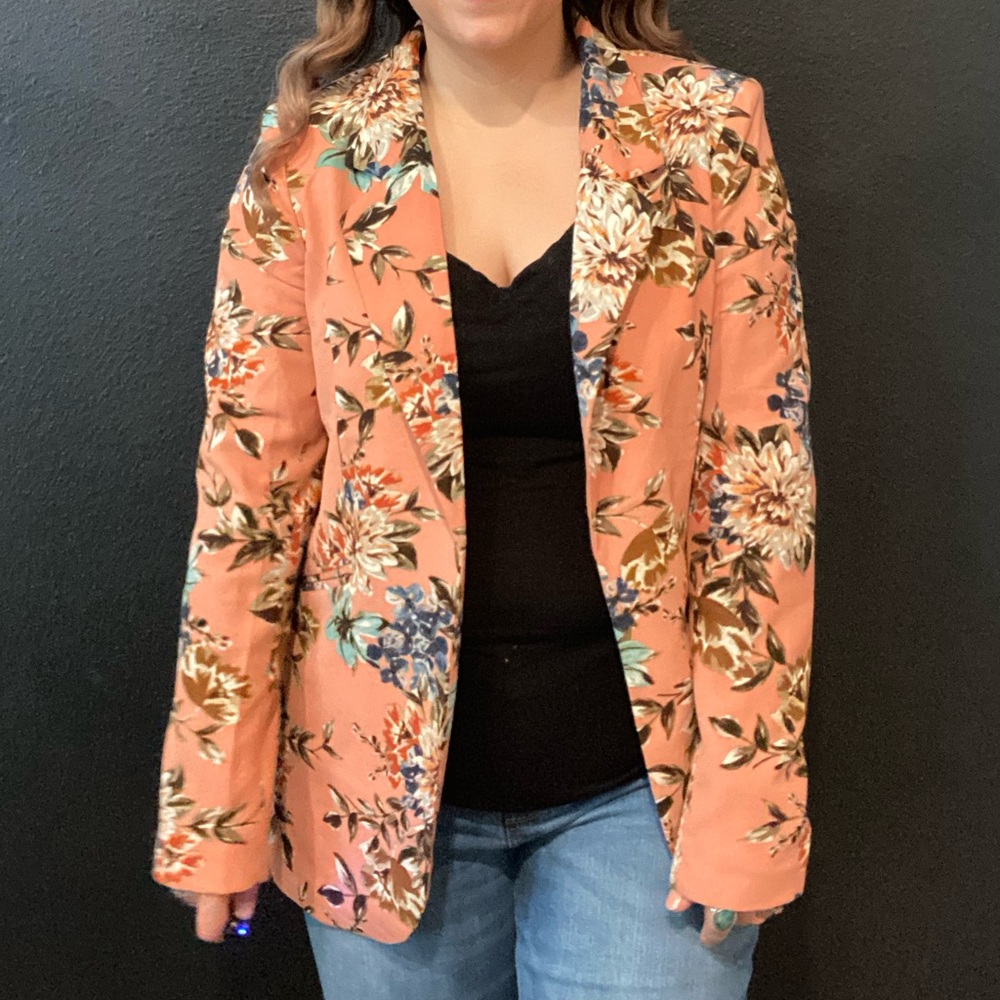 Cynthia Rowley floral blazer
